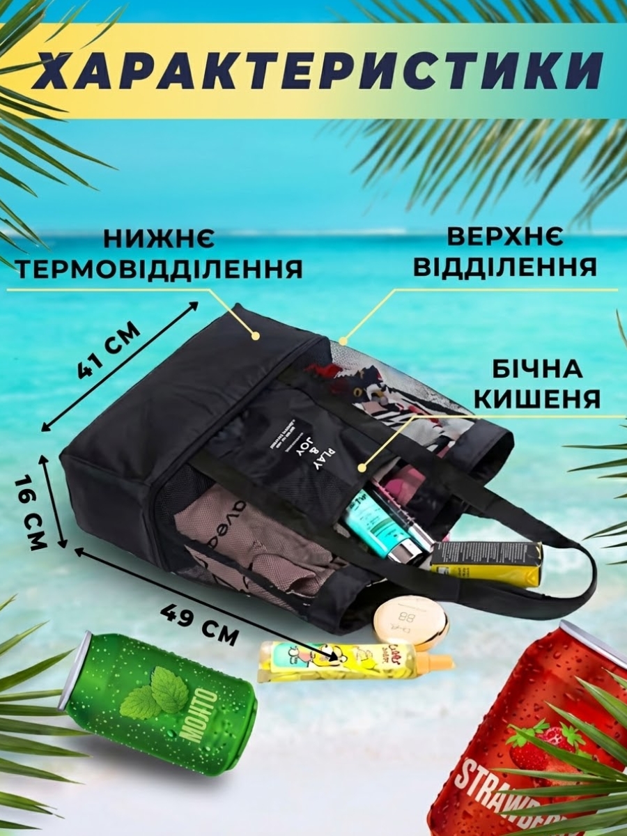 Сумка-холодильник для пікніка 2в1 фото